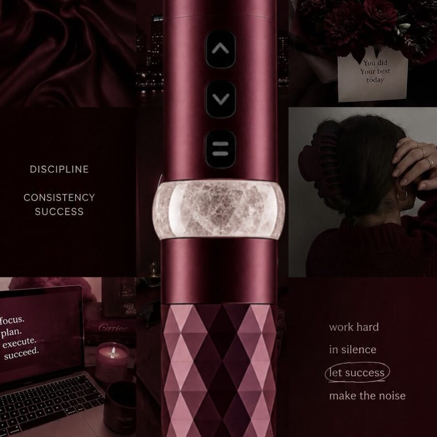 Alternative view of QUARTZ on burgundy ( especial edition 10 pcs pre order only)